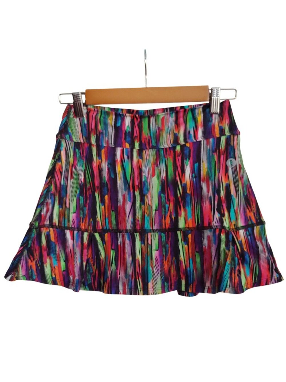 Dona Jo Colorful Printed Flounce Tennis Golf Skort Athletic Pickleball Skirt Sz1